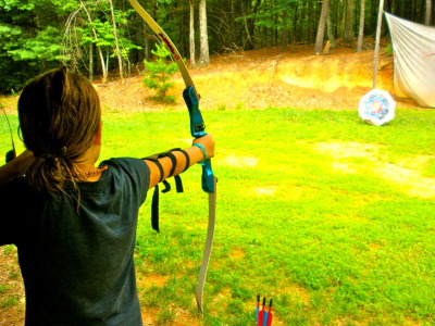 Autism Accommodations on Camp Ginger Cascades Camper Shoots For A Bullseye