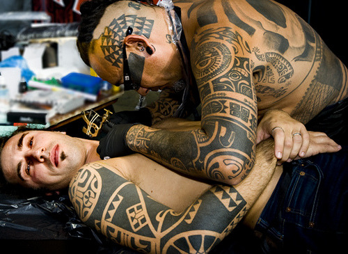 London Tattoo Convention blackwork tattoo