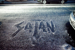 Who needs to make snow angels when you can make hail satans.