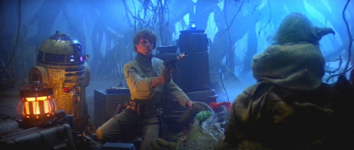 gunsandposes:

Luke: I don’t know. I feel like…Yoda: Feel like what?Luke: Like we’re being watched.Yoda: Away put your weapon. I mean you no harm.