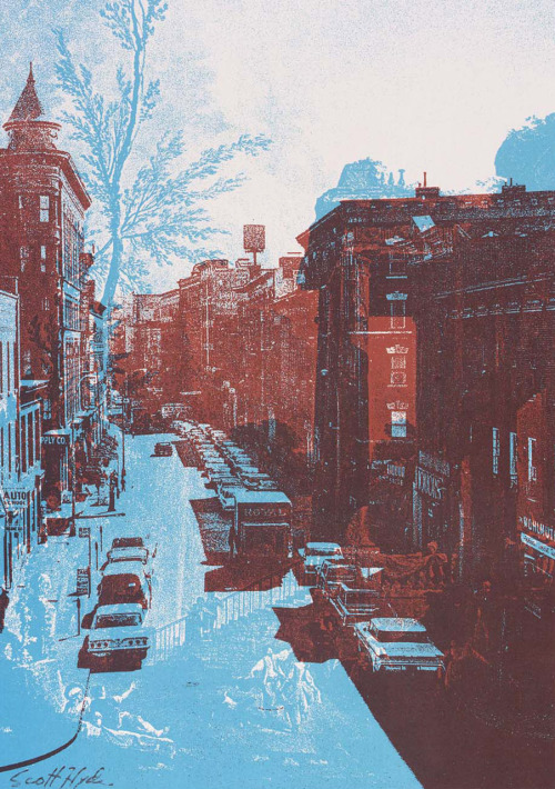  : bronx with a ruin lithograph by scott hy