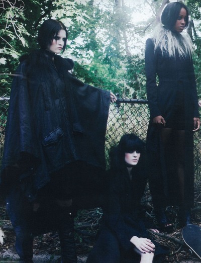 Gothic Fashion Clothing on Fashion Editorial Craig Mcdean Gothic Goth W Magazine Black Clothing