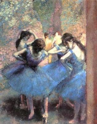 inspirational salsa: edgar degas-blue dancers (c. 1890)