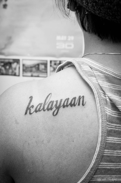 Kalayaan&#8212;Tagalog for freedom or liberty.
Done by Miguel//Velvet Grip 