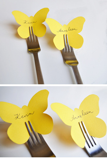 Cute and inexpensive idea for wedding table place cards