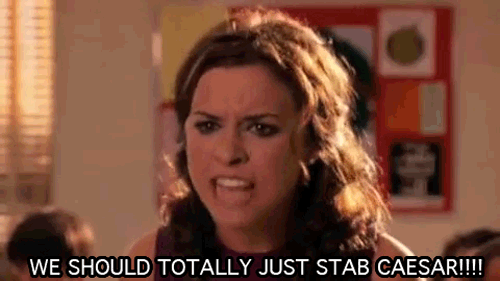 Gretchen Weiners mean girls lol gif movie WE SHOULD TOTALLY JUST STAB 