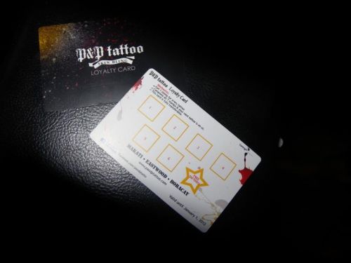 PP tattoo loyalty card PP tattoo loyalty card