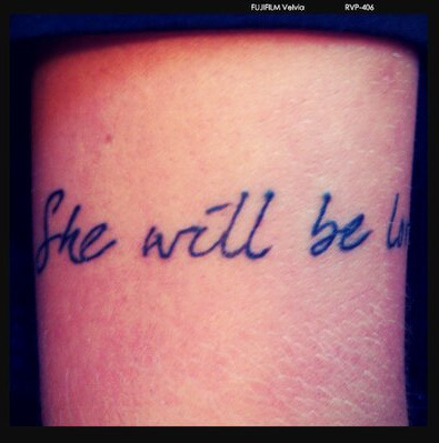 She will be loved 
