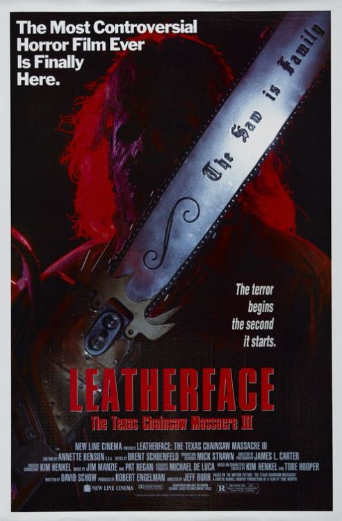 Month Of Horror:15. Leatherface: Texas Chainsaw Massacre III, 1990Well, after part 2 was a weird comedy/horror thing, part 3 decided to ignore it completely, wanting to make a more serious film. SO basically they rehashed the original but added a bit of Hollywood to the mix&#8230; and by that I mean: like the original only flashier and with a considerably bigger budget.
The photography is pretty decent, also the main theme, which is something I never gave any attention up to this point, but hey I can&#8217;t just talk shit about this movie (yes I can).Leatherface looks like he&#8217;s a member of Slipknot, but bigger, and wears a leg thingy (maybe referencing the first movie&#8217;s final scene when he cuts his own leg with the chainsaw&#8230; or maybe I&#8217;m giving them too much credit). Anyhow&#8230; Viggo Mortensen is in this movie, fuck LOTR this is the highlight of his career. Ken Foree is also in this and he&#8217;s a bad ass, he plays basically himself in every movie I&#8217;ve seen him, and he&#8217;s great at it, just give him a gun and have him say &#8216;motherfucker&#8217;.
I just wish I had seen the Director&#8217;s cut, supposedly it has more gore and the ending is different, but maybe next time. Speaking of directorial duties, Tom Savini was offered the job of directing this film. (yeah, I wasn&#8217;t gonna miss the chance of talking about that dude).It&#8217;s a &#8216;meh&#8217; kind of movie if you&#8217;ve seen the original, I mean it does have entertaining moments and the last 10 minutes are pretty goddamn awesome, but &#8216;meh&#8217; still. If you&#8217;re a fan of everything Texas Chainsaw (like me), be sure to check it out.

P.S. In this movie Leatherface has a daughter&#8230; go figure that one out.