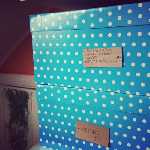 New boxes for my studio re-organization 😃 (Taken with instagram)