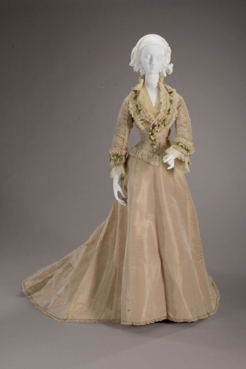Wedding dress ca 1875 From the Indianapolis Museum of Art