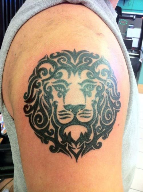 Tribal lion Tattoos Game over 