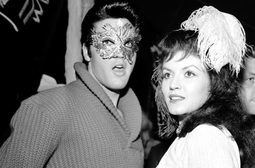 Elvis &amp; Joan Bradshaw, Halloween 1957.