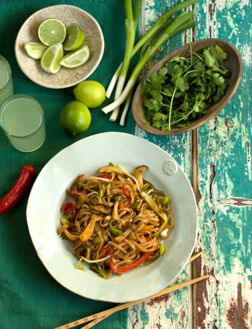 Singapore Noodles with Seasonal Vegetables