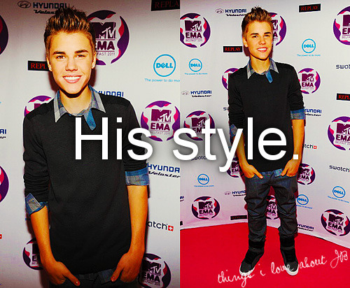 thingsiloveaboutjustinbieber:  Justin on EMA’s Red Carpet 2011. ♥  Reblogging my own post, cause it has so many notes. Thank u guys! (: