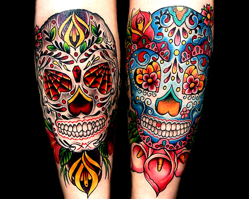 tagged mexican skulls tattoo old school tattoos