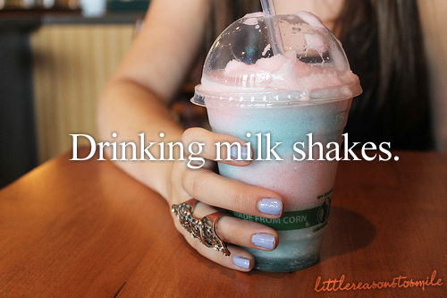 Don’t message me telling me this is not a milkshake. I’ve had it, it’s called ‘rainbow swirly milkshake’.