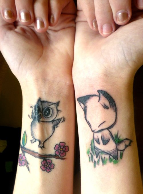 My very first two tattoosI wanted something small simple and adorable