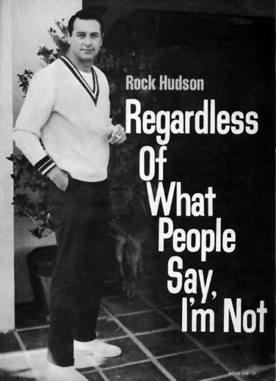 Before they were gay: Rock Hudson.