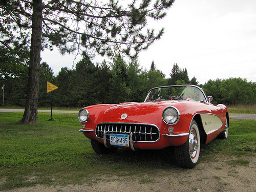 Bored old lady Starring Chevrolet Corvette C1 by Reece M 