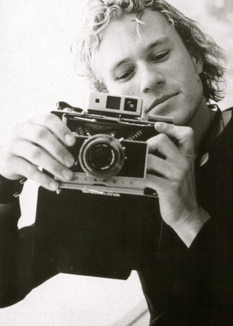 tagged as heath ledger Black and White camera