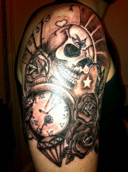 My boyfriend 8217s newest tattoo half sleeve done by Lewis at Studio