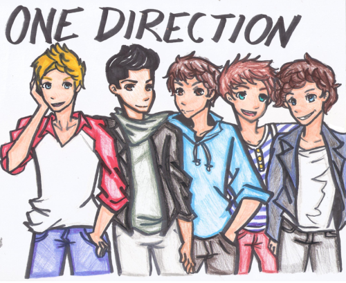 One Direction drawing 
VasHappenin