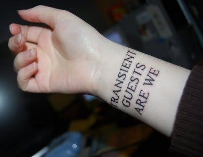 Quote Wrist Tattoos
