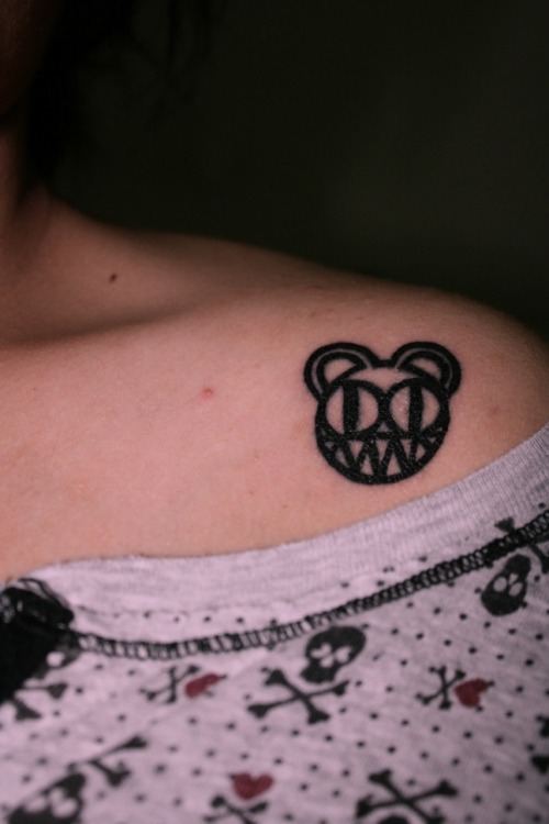 My radiohead tattoo Ilove it