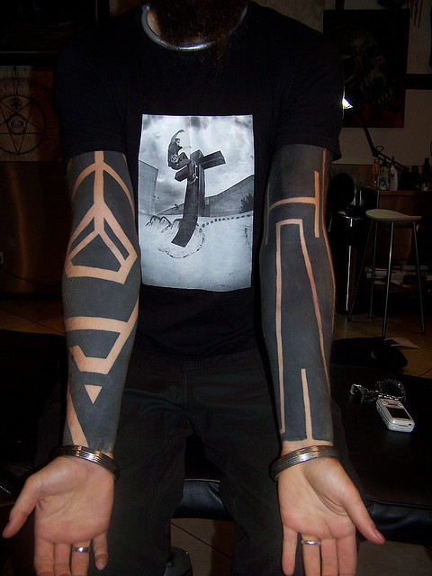 religious sayings tattoos minimal blackwork tattoo by tattookali on Flickr