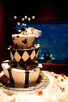 Mouse themed wedding cake