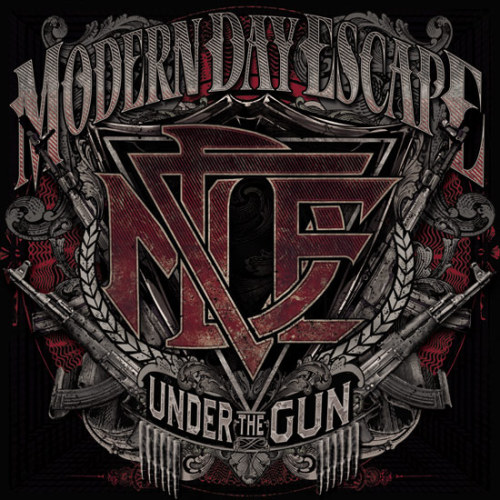 Modern Day Escape has revealed new details on their upcoming album &#8220;Under The Gun&#8221;. The album is set to be released on March 27th.  Check out the tracklist below!
City of Thieves
 Don&#8217;t Hold It Against Me
 Life&#8217;s A Bitch
 Tiger&#8217;s Blood
 Angels Up Above
 The Syndicate 
 Voiceless
 Feeds On The Darkside
 Playing Victim
 Under The Gun
 Demons Down Below
 HaHa
