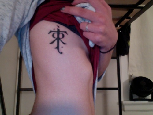 This is my JRR Tolkien signature tattoo I love this man and what he 