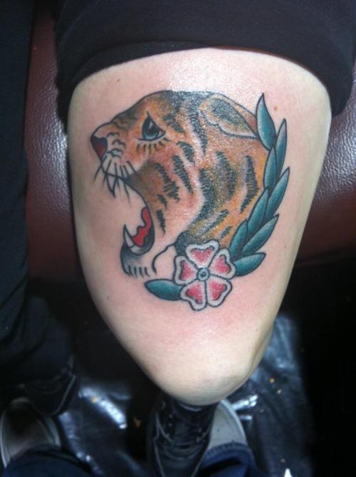 Got this tiger done at the Philly Tattoo Convention 2 11 