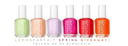 lemonparfait:

Alright you guys its time for my next spring giveaway!! :) I’ve managed to snag an entire full size set of essie’s spring collection: Navigate Her. It has six full size bottles of gorgeous pastels and bright warm hues, perfect for springtime! This contest runs for a few weeks so it gives you a great opportunity to enter several times. This giveaway is a little different from my past ones, so read carefull!:
In order to be eligible you need to be following me via bloglovin’ (click here) &amp;&amp; tumblr, bloglovin’ is awesome and it organizes all of your favorite fashion, beauty, and lifestyle blogs in one place so it makes it super easy to read! If you don’t have an account it takes two seconds to sign up, so head on over and follow me! I will be double checking so make sure you’re signed up!
Next is an obvious entry! reblog reblog reblog :) You can reblog this post once a week until I choose the winner!
Finally is a really unique one, because it gives you the opportunity to get as many entries as you want — refer a friend to follow me on bloglovin’, and you get an additional entry as well as your friend! Refer 50 friends, get 50 entries! its super simple :) 
If you tweet about this giveaway to your twitter followers and share a link, thats an additional entry!
I will be drawing the winner on March 21st so start tweeting, following, and sharing now! &lt;3 
