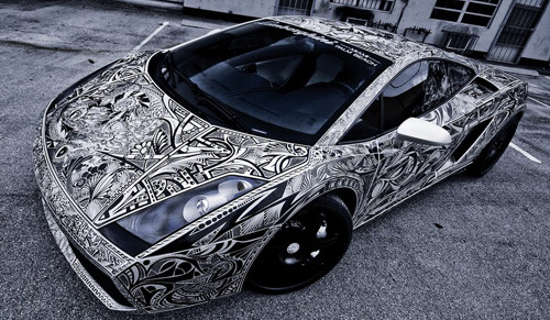The Sharpie Lamborghini Gallardo art by Jona Cerwinske 