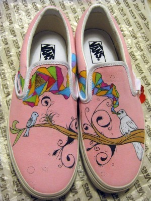 Custom Vans FTW custom bird shoes