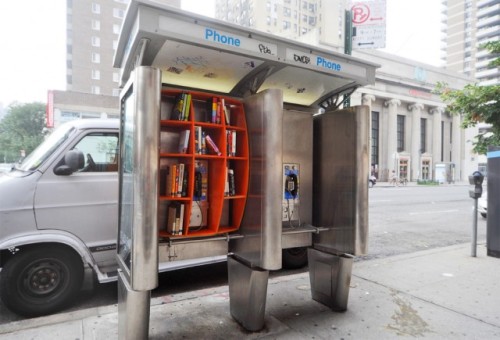 Phone Booth Pop-Up Libraries in New York City