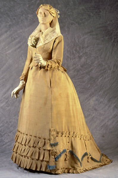 Wedding dress 1874 From the Indiana State Museum Wedding dress 1874