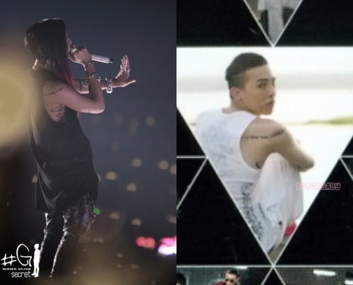  MISC GDragon's 2 new tattoos revealed