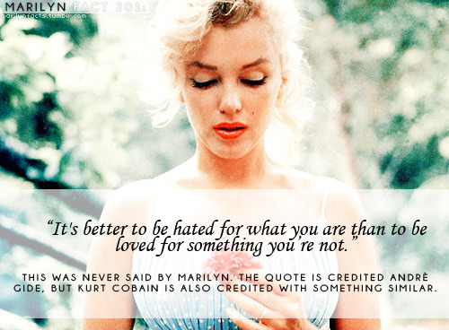 tagged as marilyn monroe quote myth fake quotes