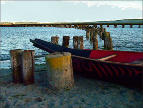 Lower Elwha S 8217Klallam Canoe at rest in Port Townsend Washington