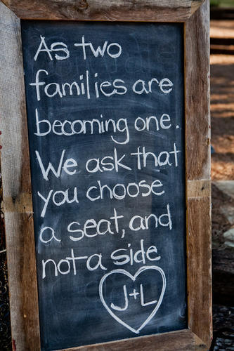 feliciaamariee Rustic Wedding Chalkboard As two families are becoming 