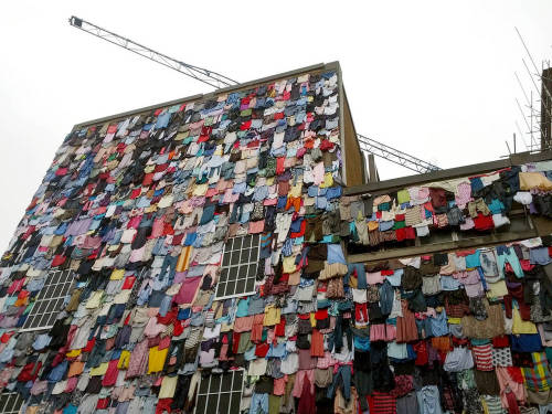 (via Building covered in old clothes - Boing Boing)