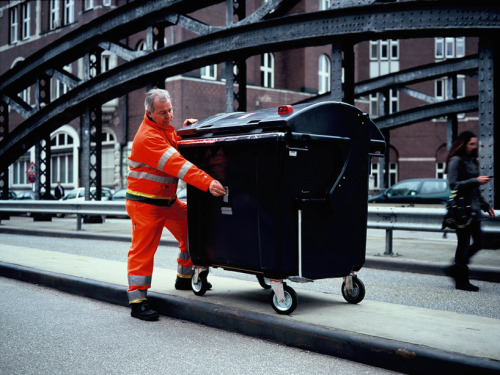 Best Thing Ever #9 - Garbage Collectors Turning Dumpsters into Giant Pinhole Cameras
&#8220;sanitation workers christoph blaschke, mirko derpmann, hans-peter strahl, roland wilhelm, max soller, michael pfohlmann, and werner bünning of hamburg, germany have created a series of black and white images taken with garbage bins. the team, known as  the trashcam project, has transformed garbage bins into pinhole cameras for their photographic collection. the initiative pictures their community via giant dumpster-constructed pinhole imaging tools, producing a large-scale, black and white  photographic collection.&#8221;-Design Boom
-The DIY &#8220;Trashcan Project&#8220;&#8216;s awesome Flickr. 
Happy May Day. 