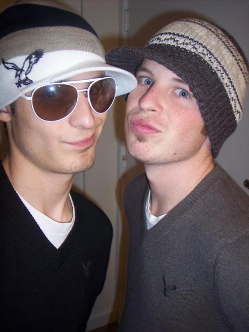 proof that men are not immune from the duckface disease