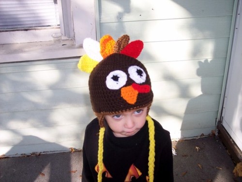 Turkey Hats: Thanksgiving is next week, and I can’t wait to see what all the fuss is about. I like getting into the spirit of the season, and I want one of these knit hats to commemorate the occasion. (via Babble)   - Tattle Tot, Pop Culture