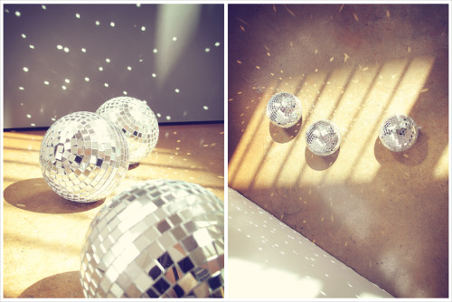 Feeling inspired by the 70&#8217;s lately&#8230; A study in light &amp; mirror balls, #1