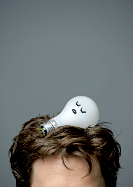 Sleeping bulb - Piece I made for Wired, print and ipad versions