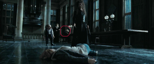 imaslytherinbitch: rockferry-lily: just re-watched scene in Malfoy Manor and noticed this.omg, Draco can’t watch on Hermione’s torture Awwww.; ____; 
